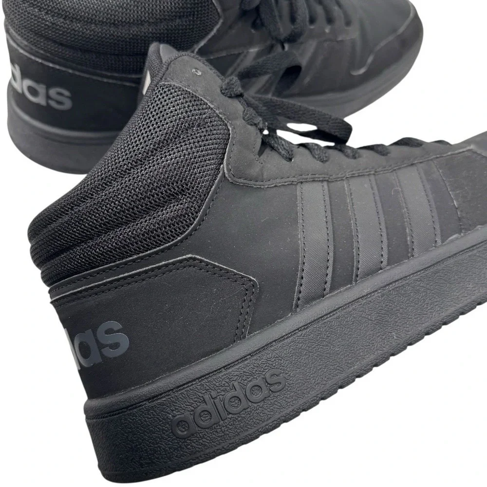 Adidas Mens Hoops 2.0 Mid‎ FV7229 Black Shoes Sneakers Size 11